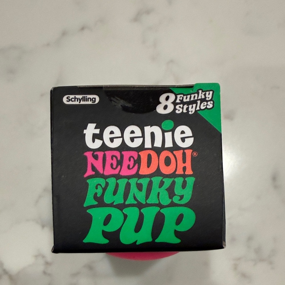 Teenie NeeDoh Funky Pup 3-Pack Kids Toy Set - Pink/Teal/Purple - Picture 5 of 6